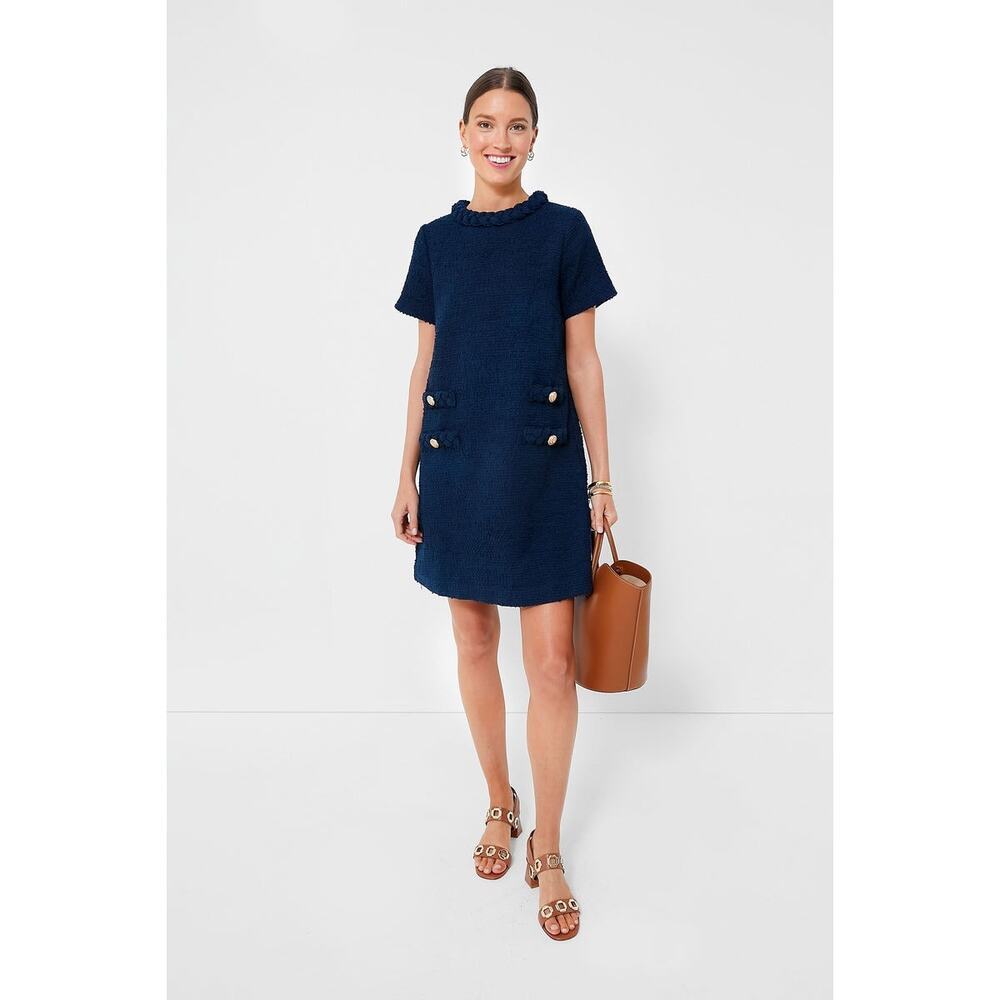 TUCKERNUCK Navy Tweed Jackie Dress Size XXL NWT Retail $268 Tuckernuck